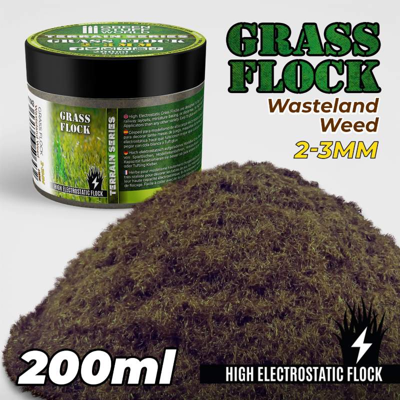 Static Grass Flock Wasteland Weed | Statička trava 2-3mm pustoš 200ml