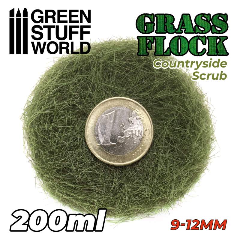 Static Grass 9-12mm Countryside Scrub | Statička trava 9-12mm prirodni teren 200ml
