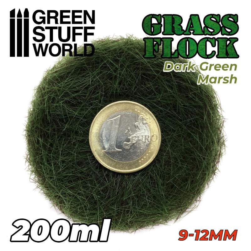Static Grass 9-12mm Dark Green Marsh | Statička trava 9-12mm tamno zelena močvarna 200ml