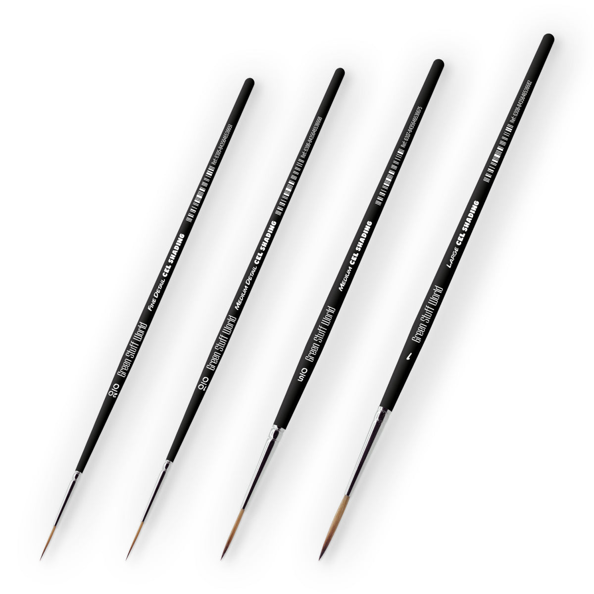 Cel Shading Brushes – prikaz seta od 4 sintetičke četkice