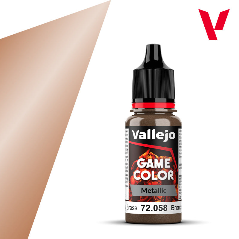 Vallejo Brassy Brass 18ml - Game Color 72.058