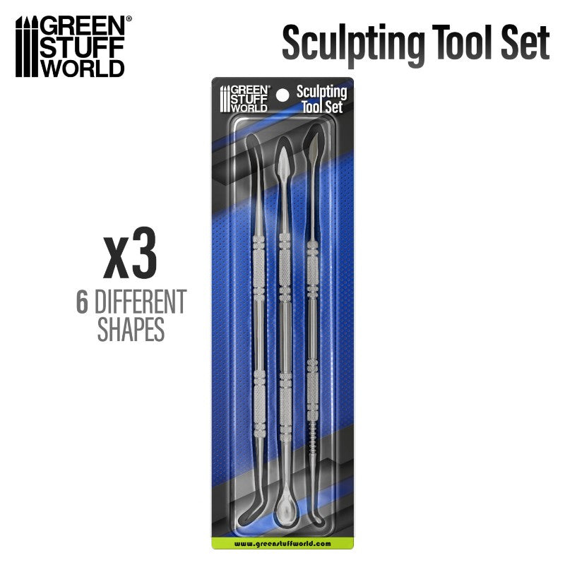 Sculpting Tools Set x3 Stainless Steel | Set alata za modeliranje x3 nerđajući čelik