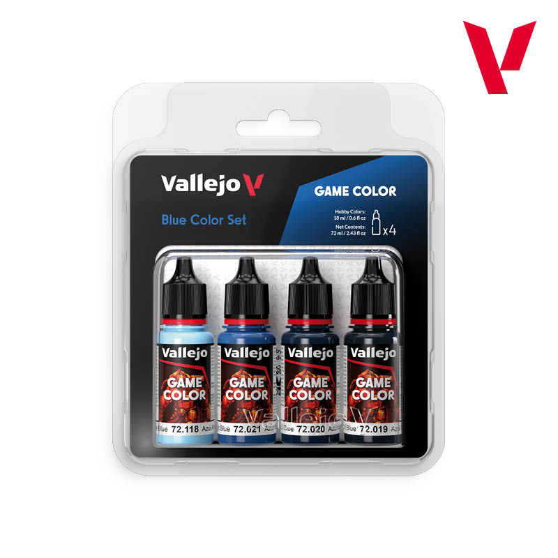 Vallejo Blue Color Set - Game Color Set (4 Boja x 18ml) 72376 - front