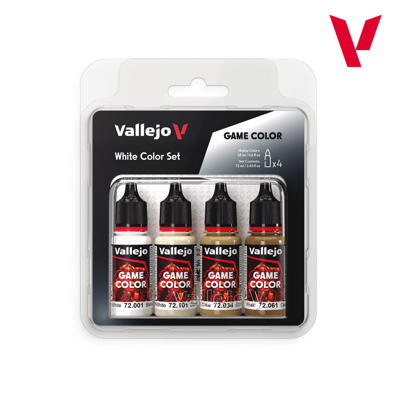 Vallejo White Color Set - Game Color Set (4 Boja x 18ml) 72386 - front