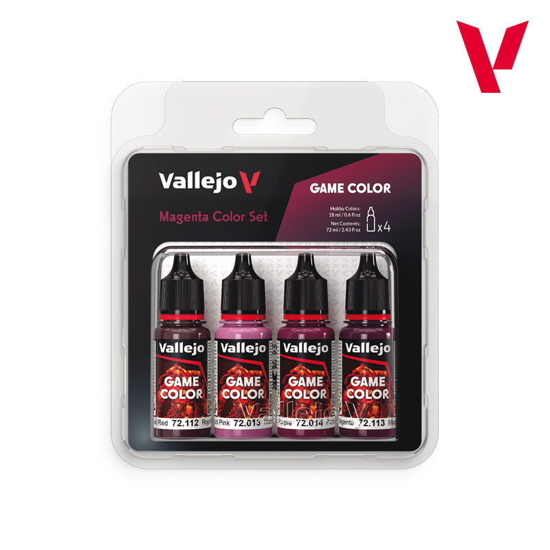 Vallejo Magenta Color Set - Game Color Set (4 Boja x 18ml) 72388 - front