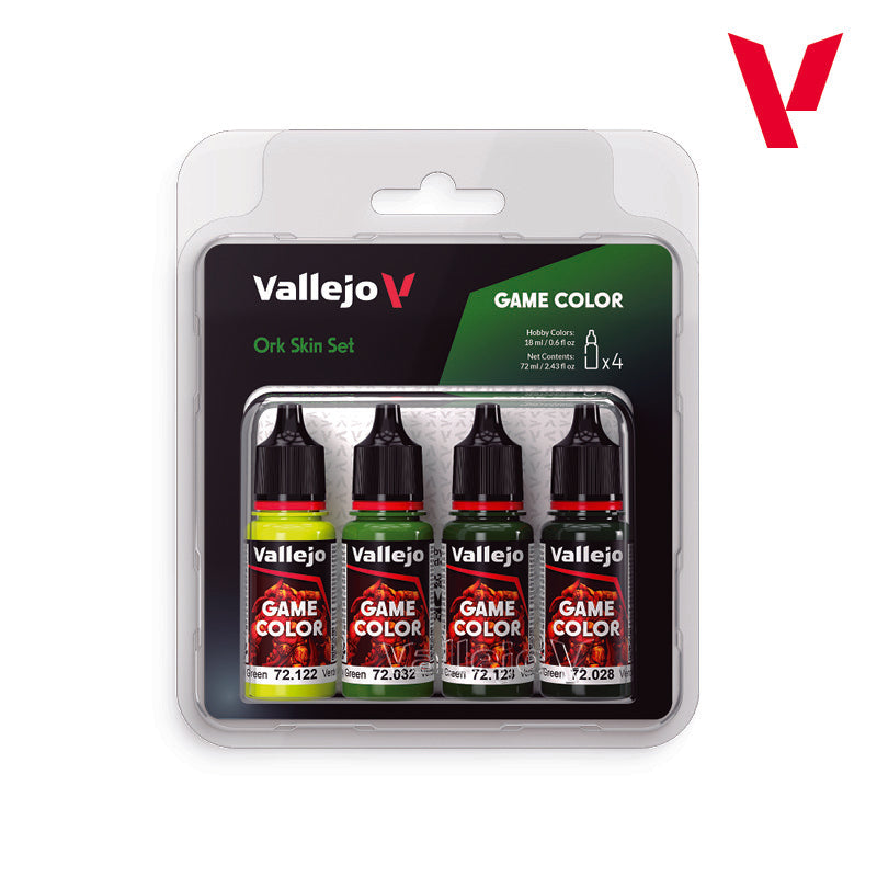 Vallejo Ork Skin Set - Game Color Set (4 Boja x 18ml) 72391 - front