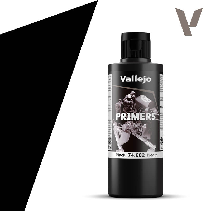 Vallejo Surface Primer Gloss Black 200ml - 74660