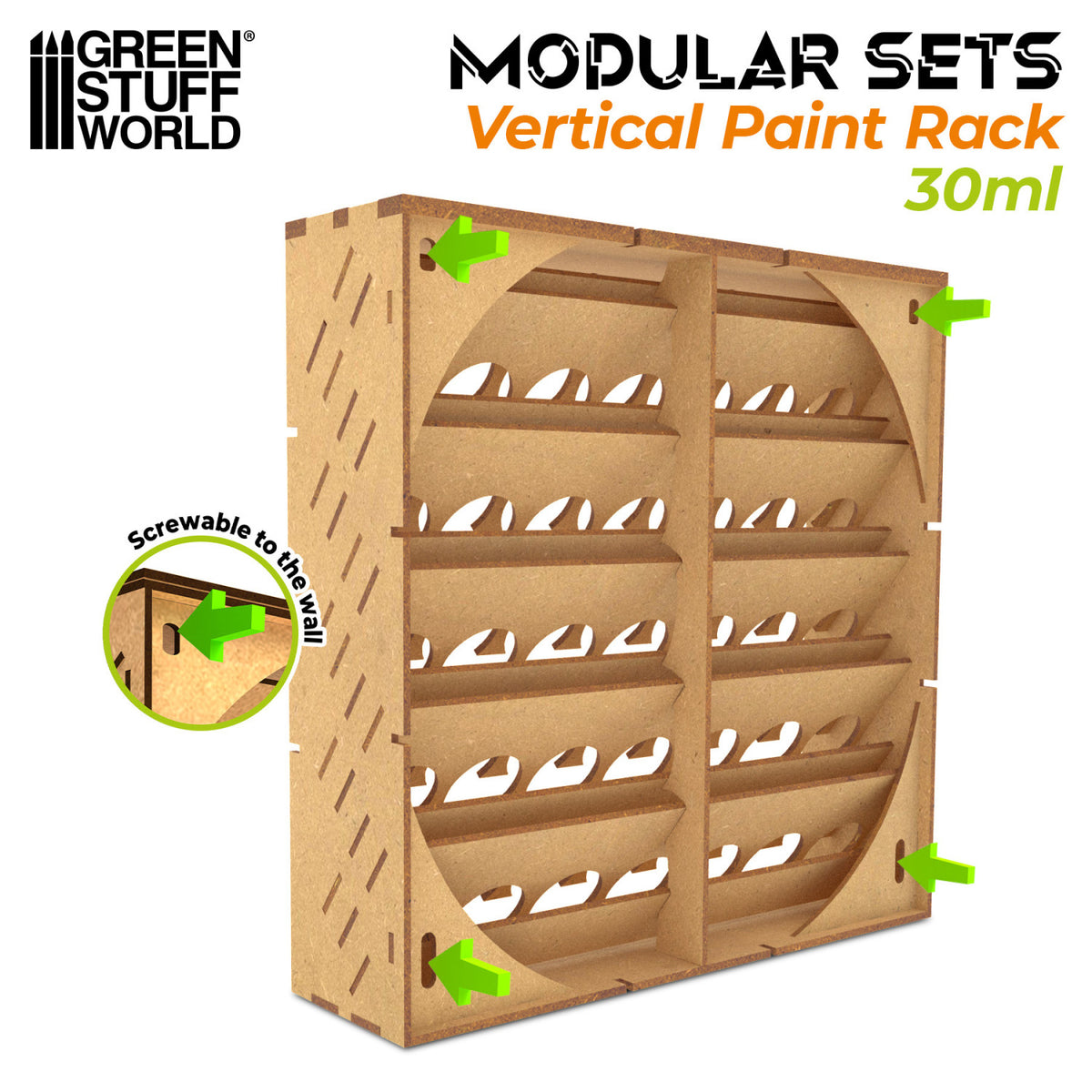 Modular Paint Rack - VERTICAL 35x30ml | Organizator za Boje 35x30ml