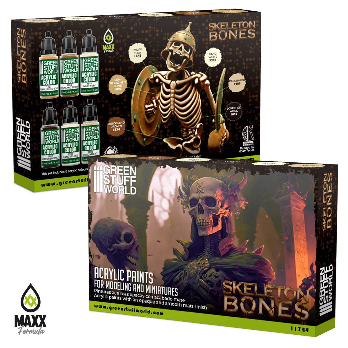 Paint Set - Bones | Set Akrilnih Boja x6