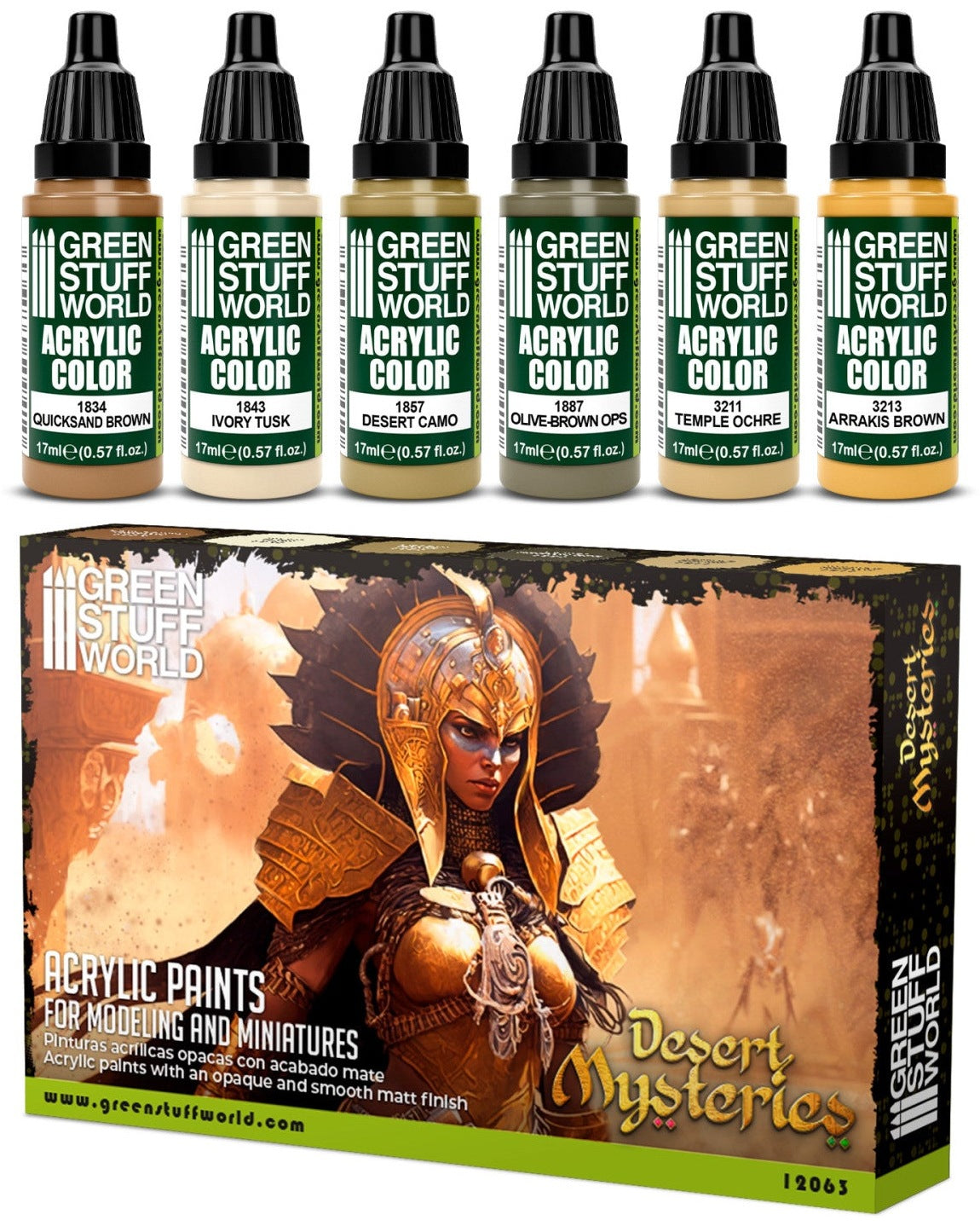 Paint Set - Desert Mysteries | set akrilnih boja za minijature