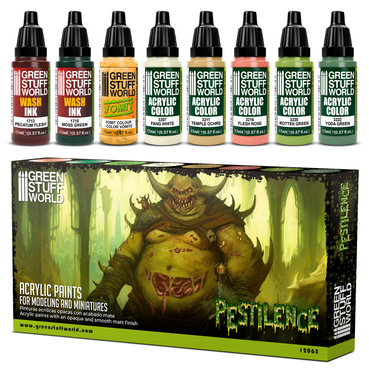 Paint Set - Pestilence | set akrilnih boja za minijature