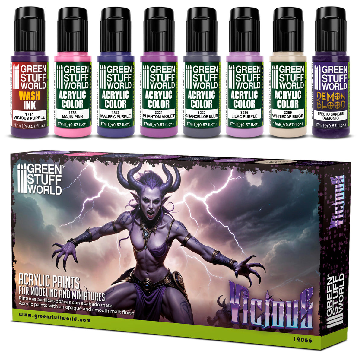 Paint Set - Vicious | set akrilnih boja za minijature