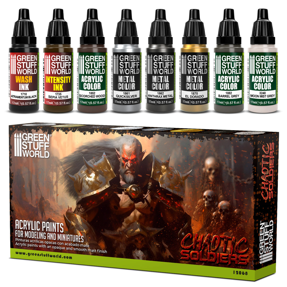 Paint Set - Chaotic Soldiers | set akrilnih boja za minijature