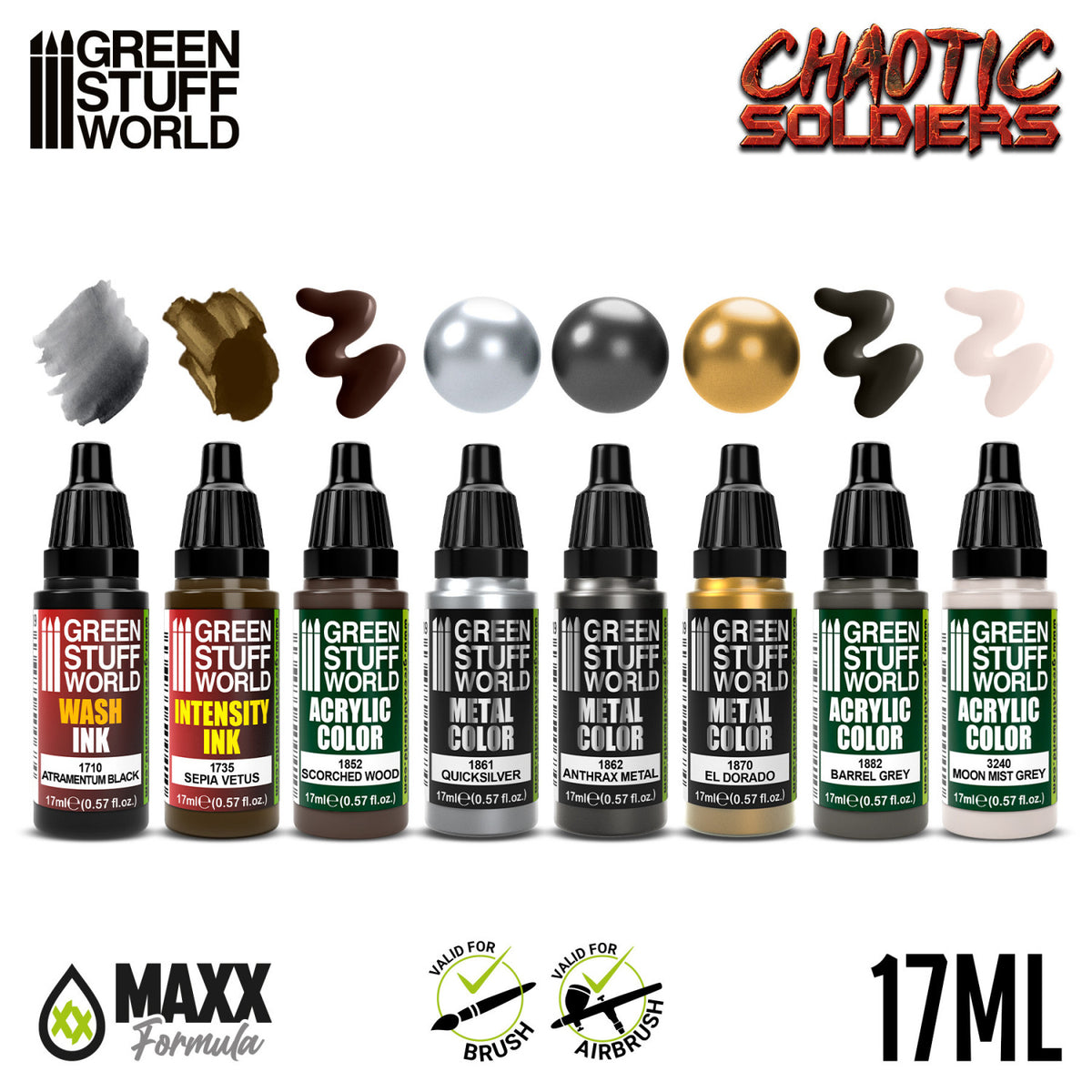 Paint Set - Chaotic Soldiers | Set Akrilnih Boja x8