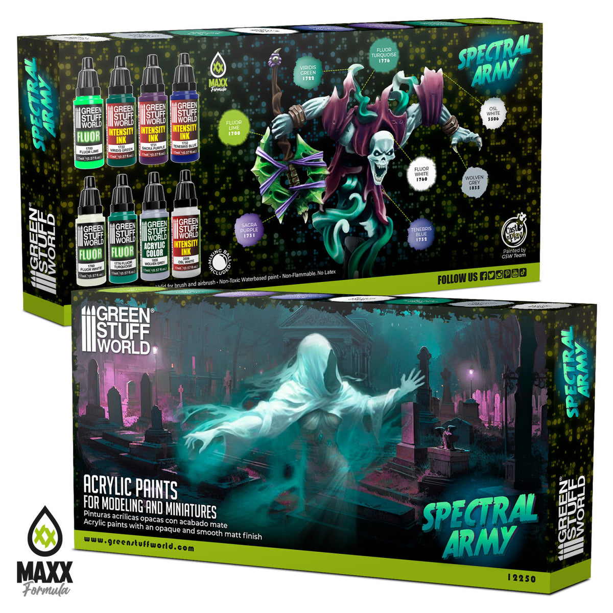 Paint Set - Spectral Army | Set Akrilnih Boja x8