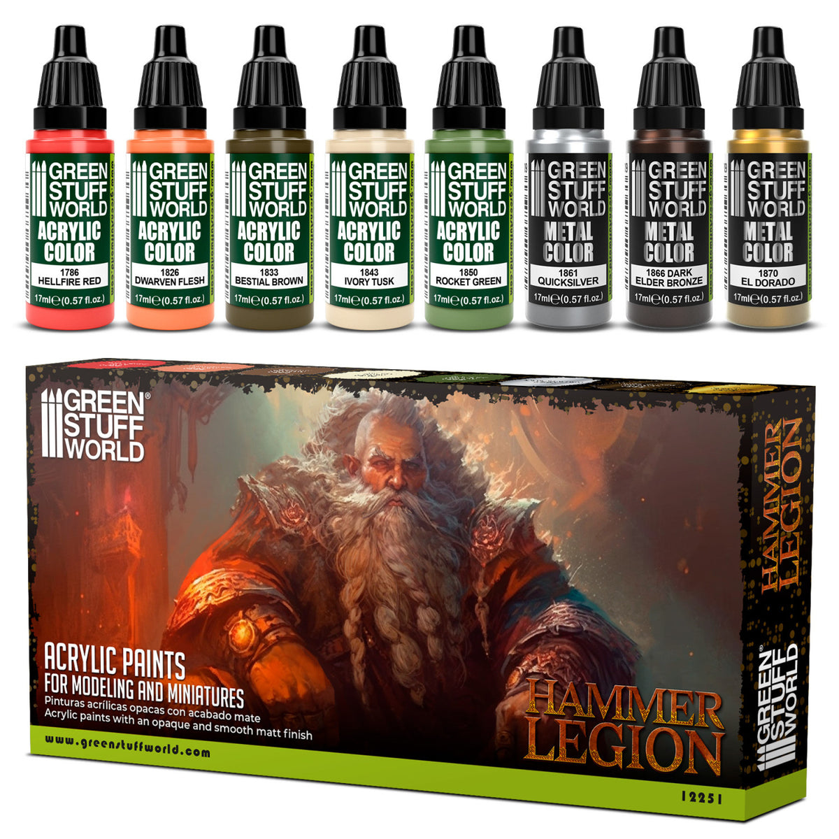 Paint Set - Hammer Legion | set akrilnih boja za minijature