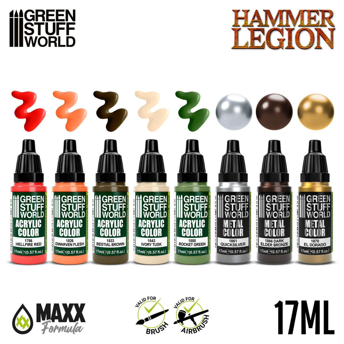 Paint Set - Hammer Legion | Set Akrilnih Boja x8