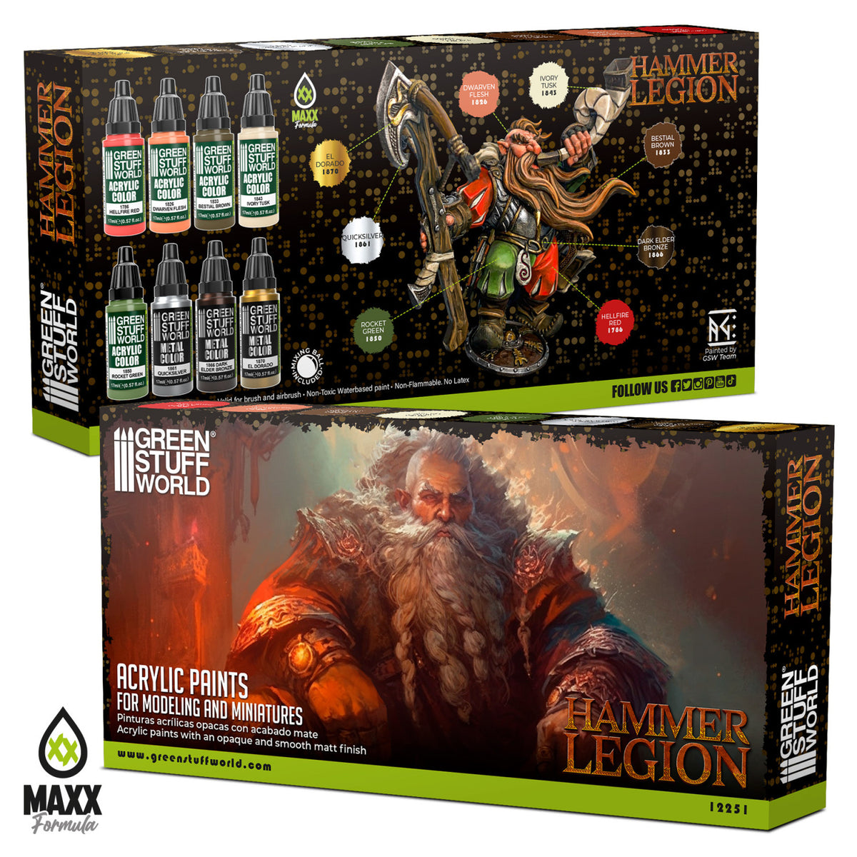 Paint Set - Hammer Legion | Set Akrilnih Boja x8