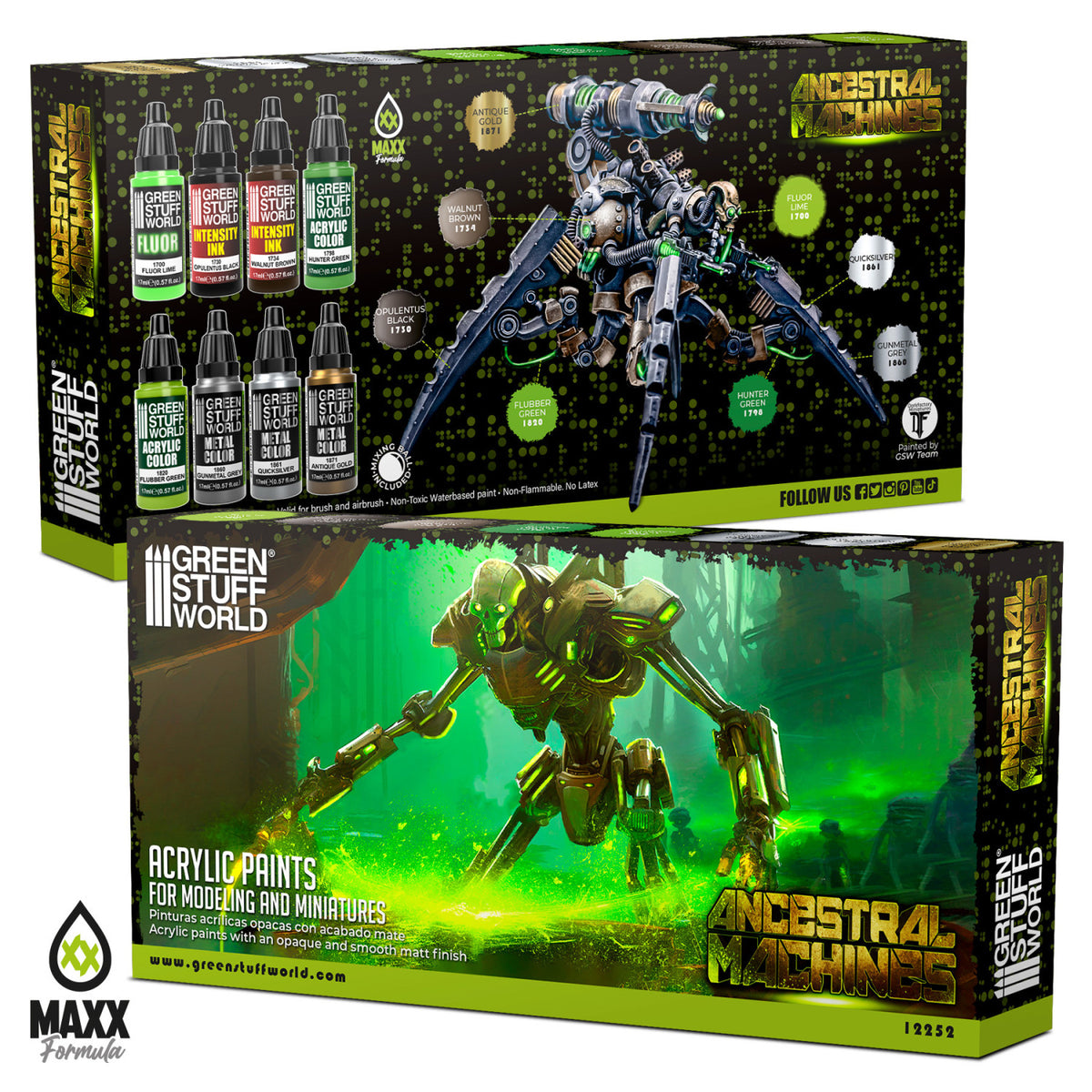 Paint Set - Ancestral Machines | Set Akrilnih Boja x8