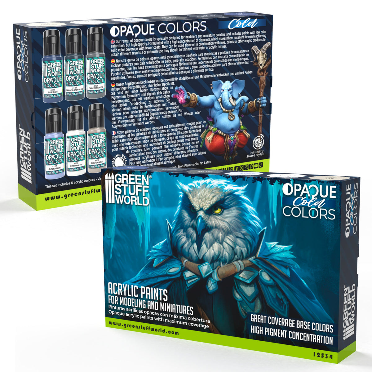 Opaque Paint Set - Cold Colours | Set Akrilnih Boja x6