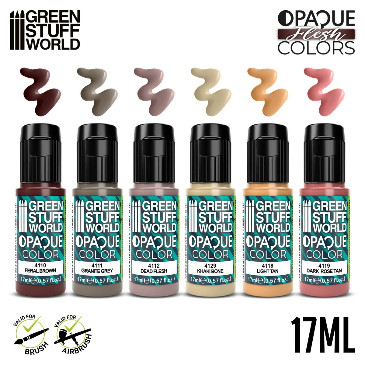 Opaque Paint Set - Flesh Colours | Set Akrilnih Boja x6