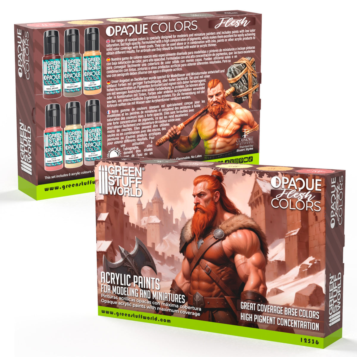 Opaque Paint Set - Flesh Colours | Set Akrilnih Boja x6