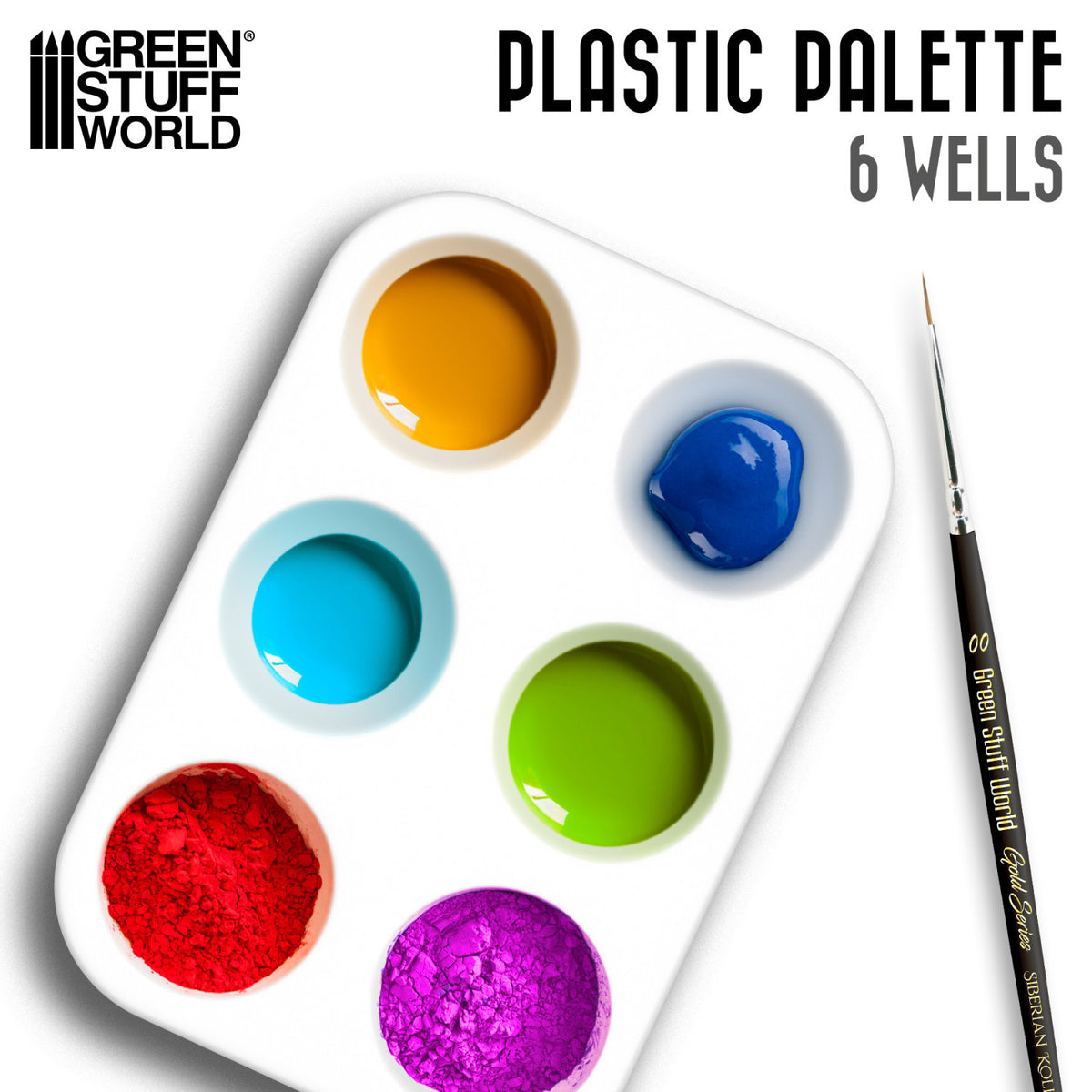Plastic Rectangular Mixing Palette | Pravougaona Plastična Paleta
