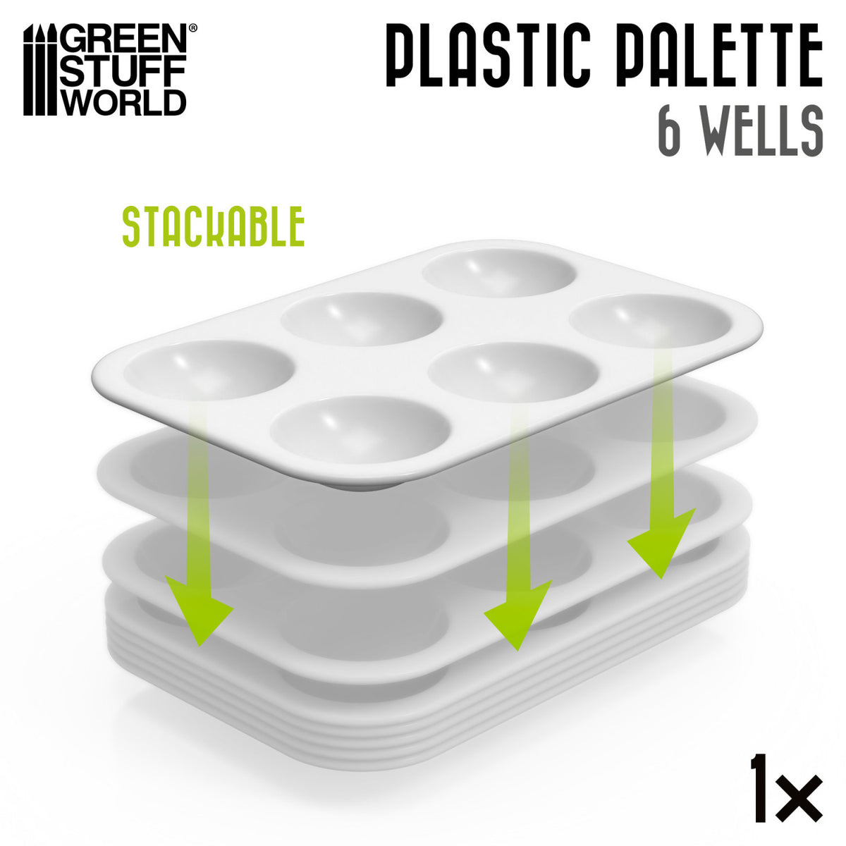 Plastic Rectangular Mixing Palette | Pravougaona Plastična Paleta