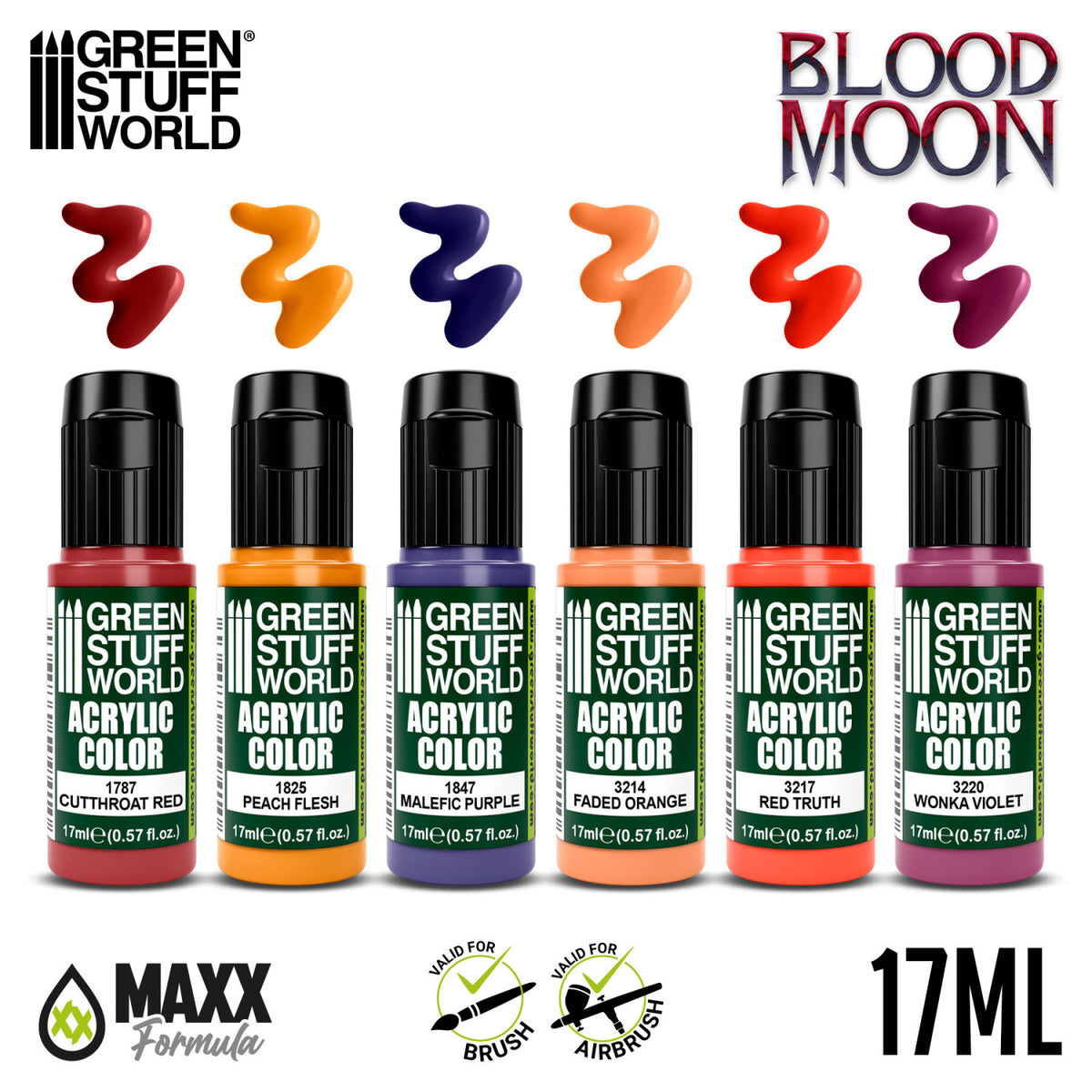 Paint Set - Blood Moon | Set Akrilnih Boja x6