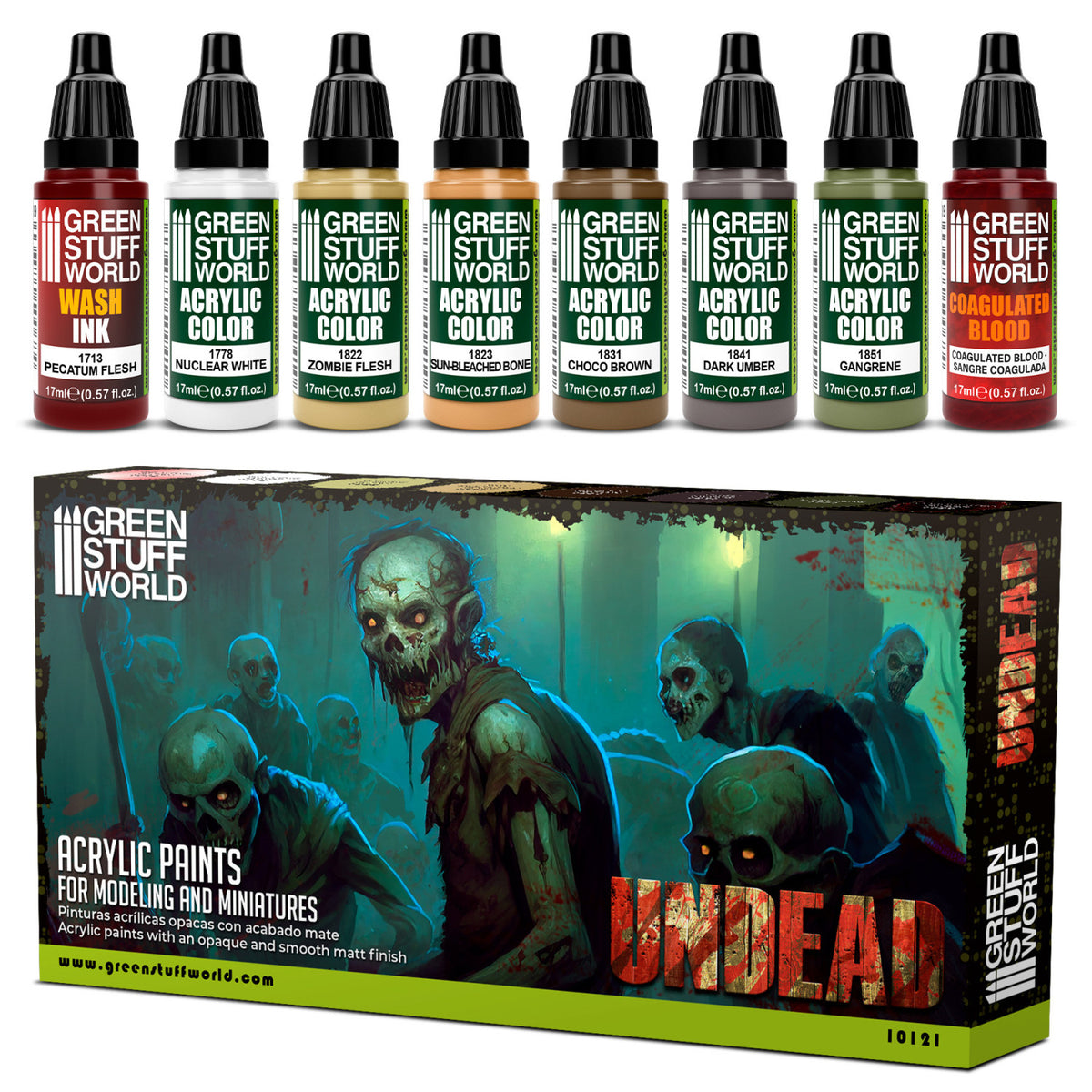 Paint Set - Undead | set akrilnih boja za minijature