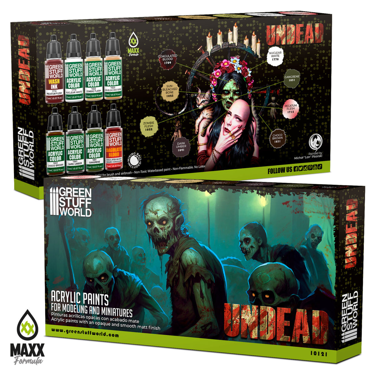Paint Set - Undead | Set Akrilnih Boja x8