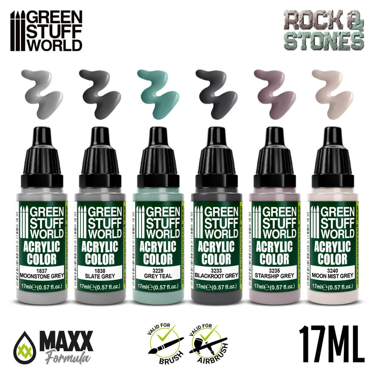 Paint Set - Rock & Stone | Set Akrilnih Boja x6