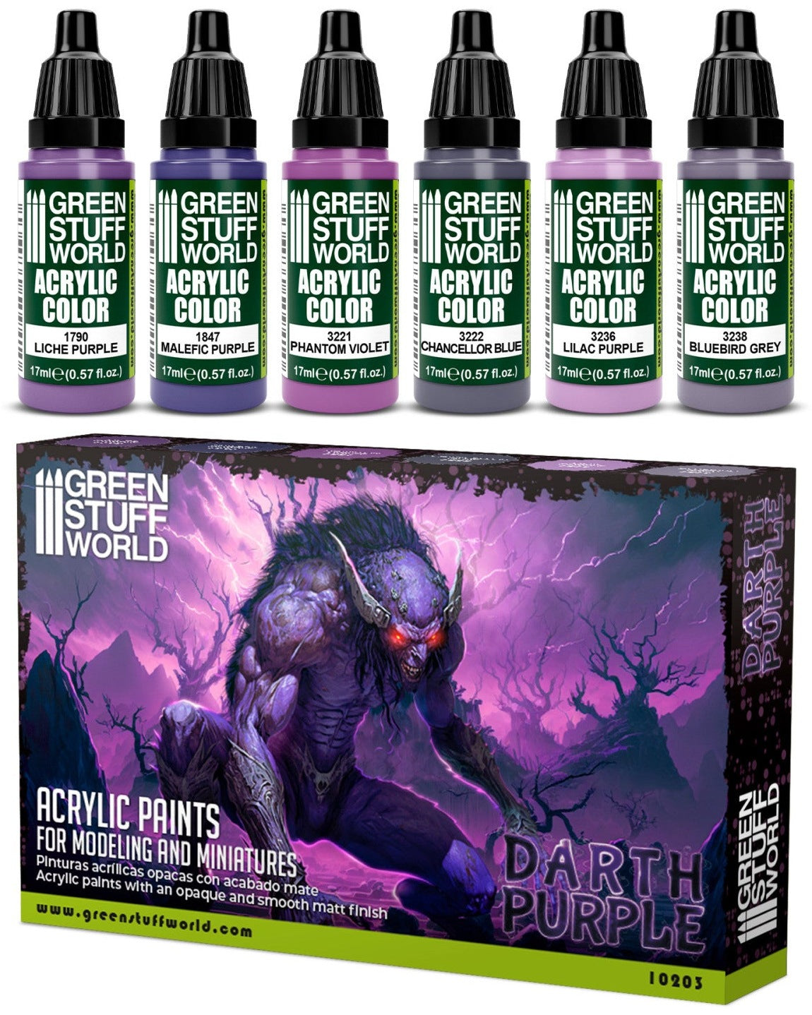 Paint Set - Darth Purple | set akrilnih boja za minijature