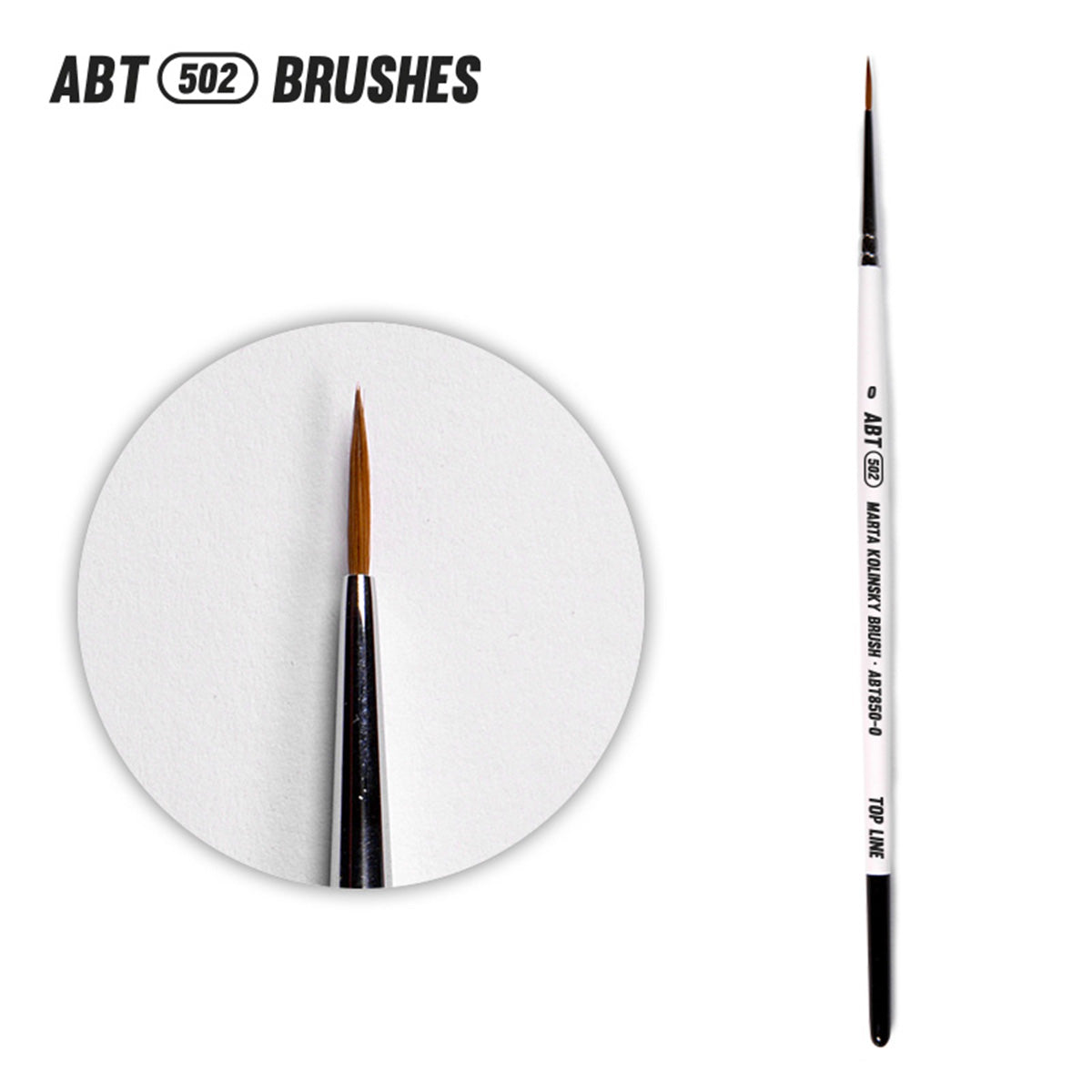 AK Interactive TOP LINE Marta Kolinsky 0 Brush - ABT850-0 - front