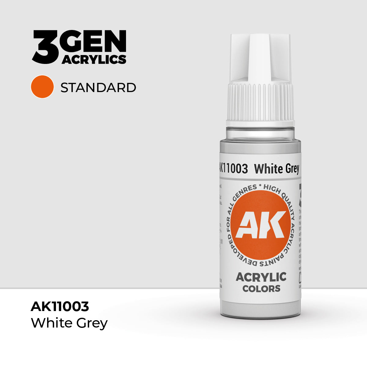 AK Interactive White Grey 17ml - 3rd Gen Akrilna Boja AK11003 - front