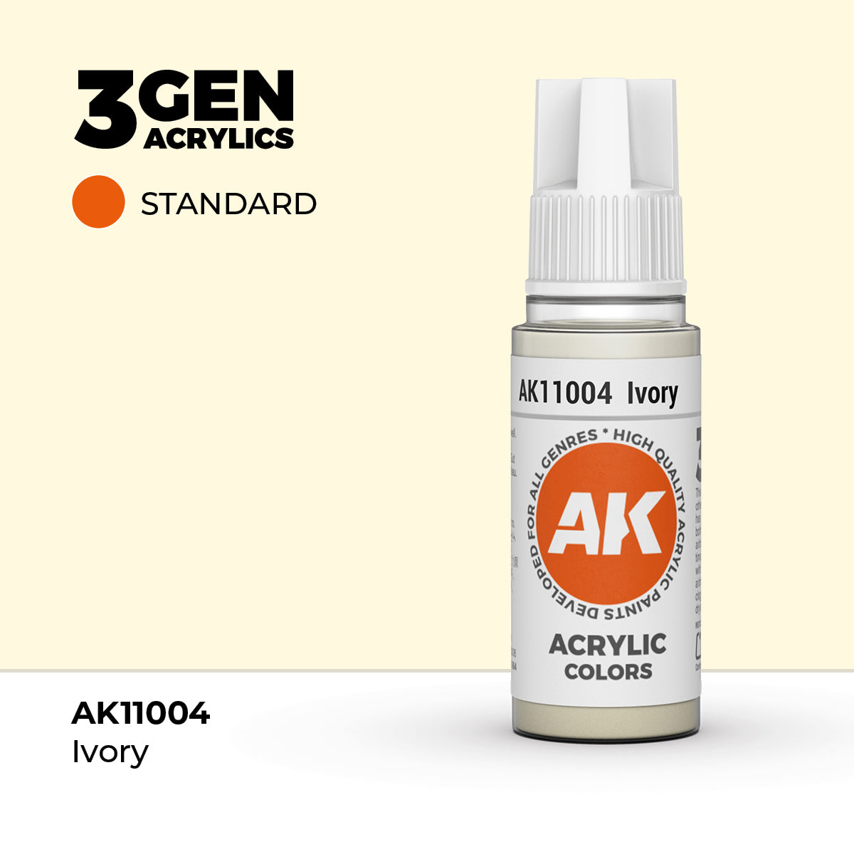 AK Interactive Ivory 17ml - 3rd Gen Akrilna Boja AK11004 - front