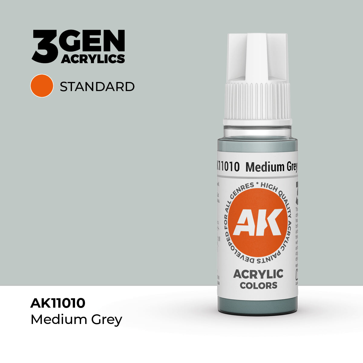 AK Interactive Medium Grey 17ml - 3rd Gen Akrilna Boja AK11010