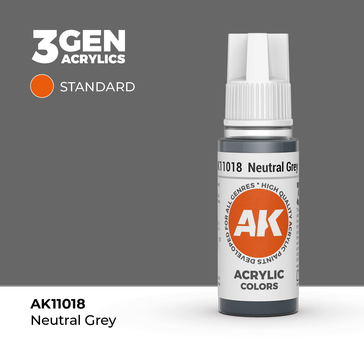 AK Interactive Neutral Grey 17ml - 3rd Gen Akrilna Boja AK11018