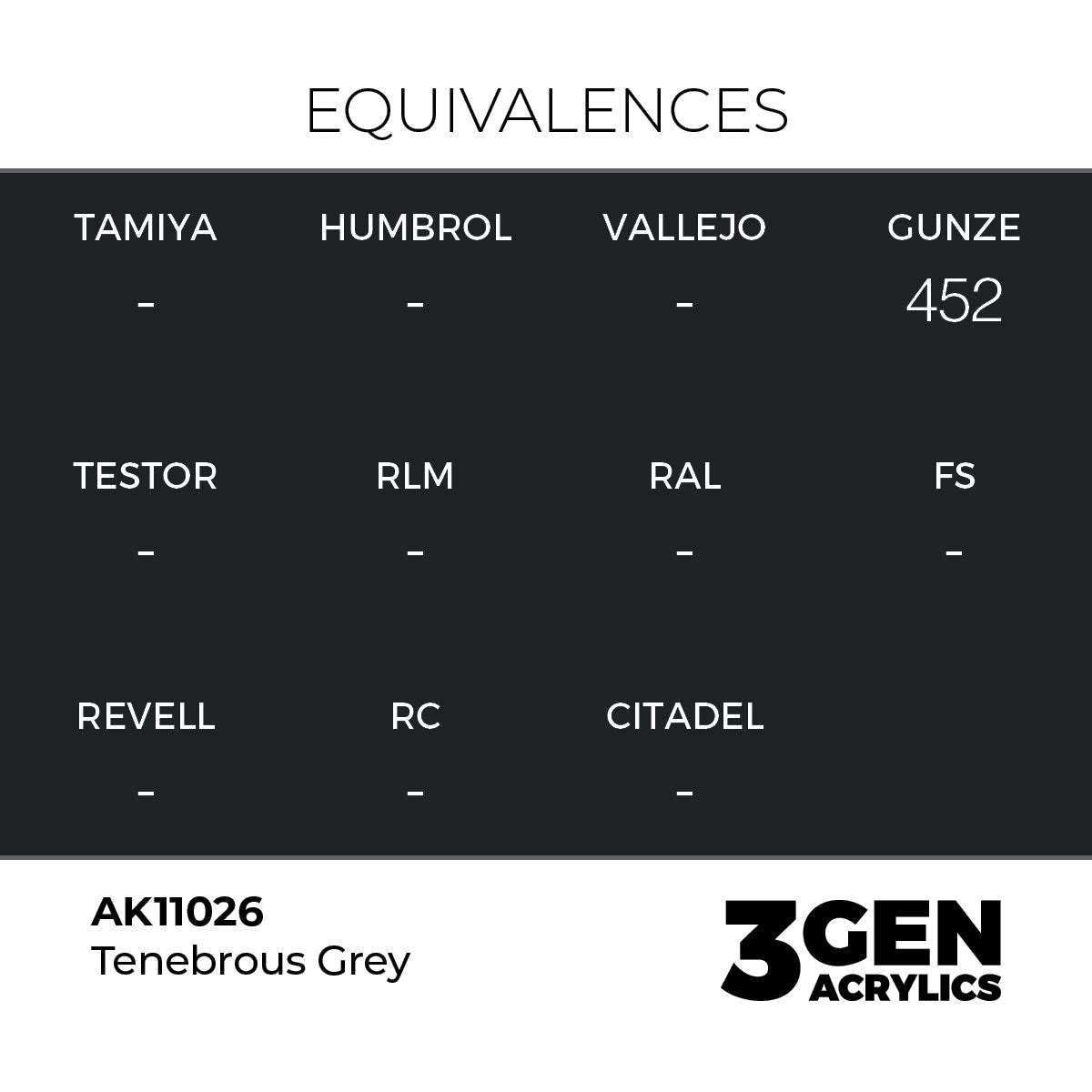AK Interactive Tenebrous Grey 17ml - 3rd Gen Akrilna Boja AK11026