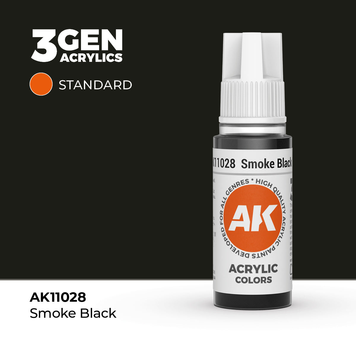 AK Interactive Smoke Black 17ml - 3rd Gen Akrilna Boja AK11028