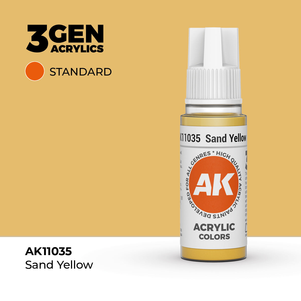 AK Interactive Sand Yellow 17ml - 3rd Gen Akrilna Boja AK11035