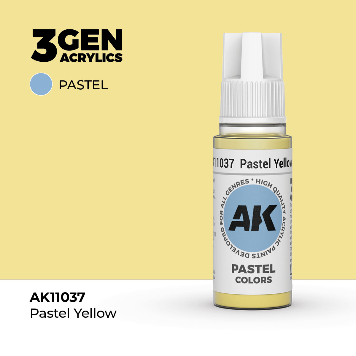 AK Interactive Pastel Yellow 17ml - 3rd Gen Akrilna Boja AK11037