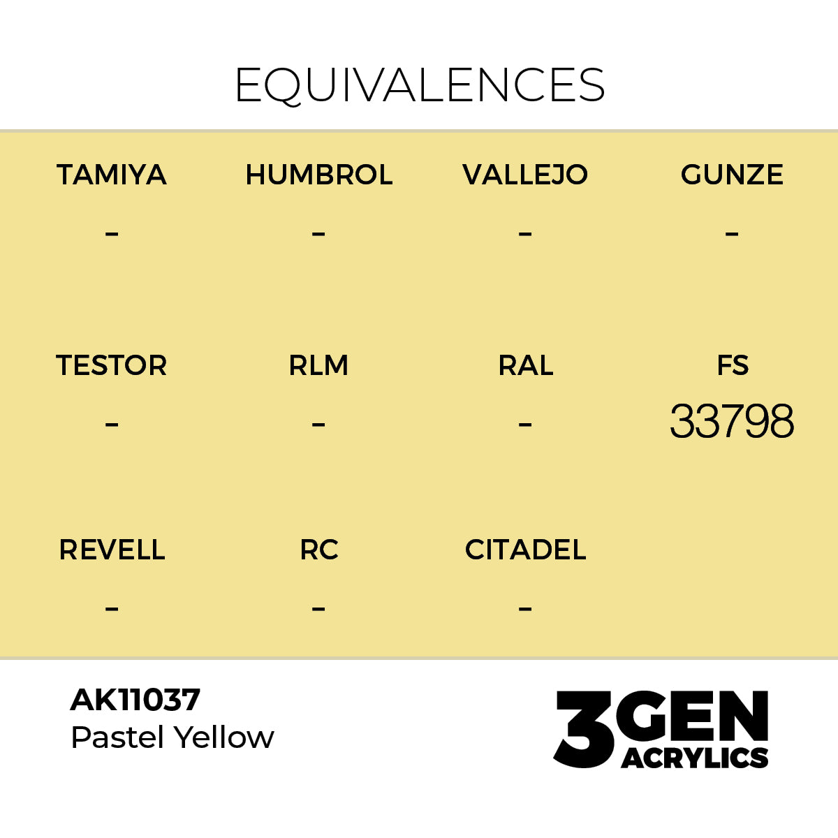 AK Interactive Pastel Yellow 17ml - 3rd Gen Akrilna Boja AK11037