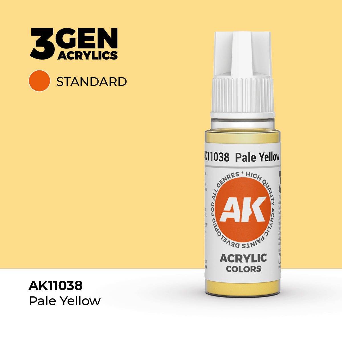 AK Interactive Pale Yellow 17ml - 3rd Gen Akrilna Boja AK11038