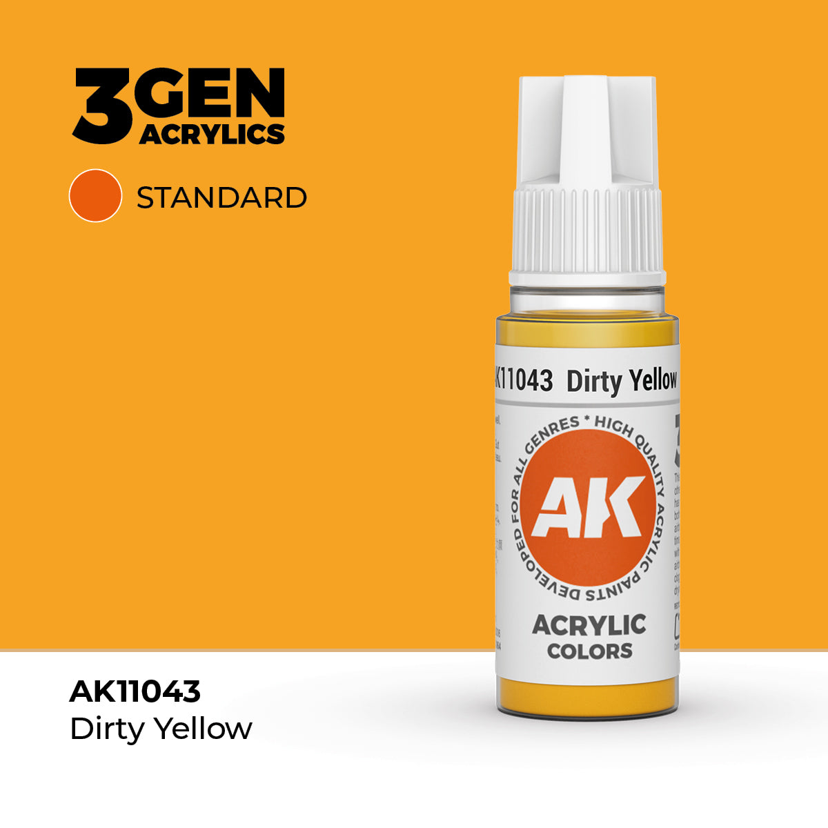 AK Interactive Dirty Yellow 17ml - 3rd Gen Akrilna Boja AK11043