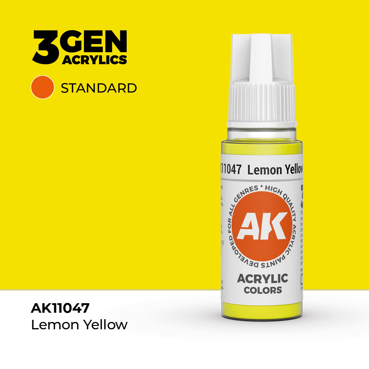 AK Interactive Lemon Yellow 17ml - 3rd Gen Akrilna Boja AK11047 - front