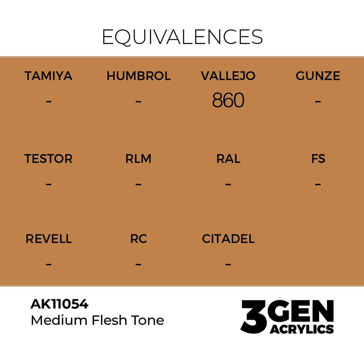 AK Interactive Medium Flesh Tone 17ml - 3rd Gen Akrilna Boja AK11054