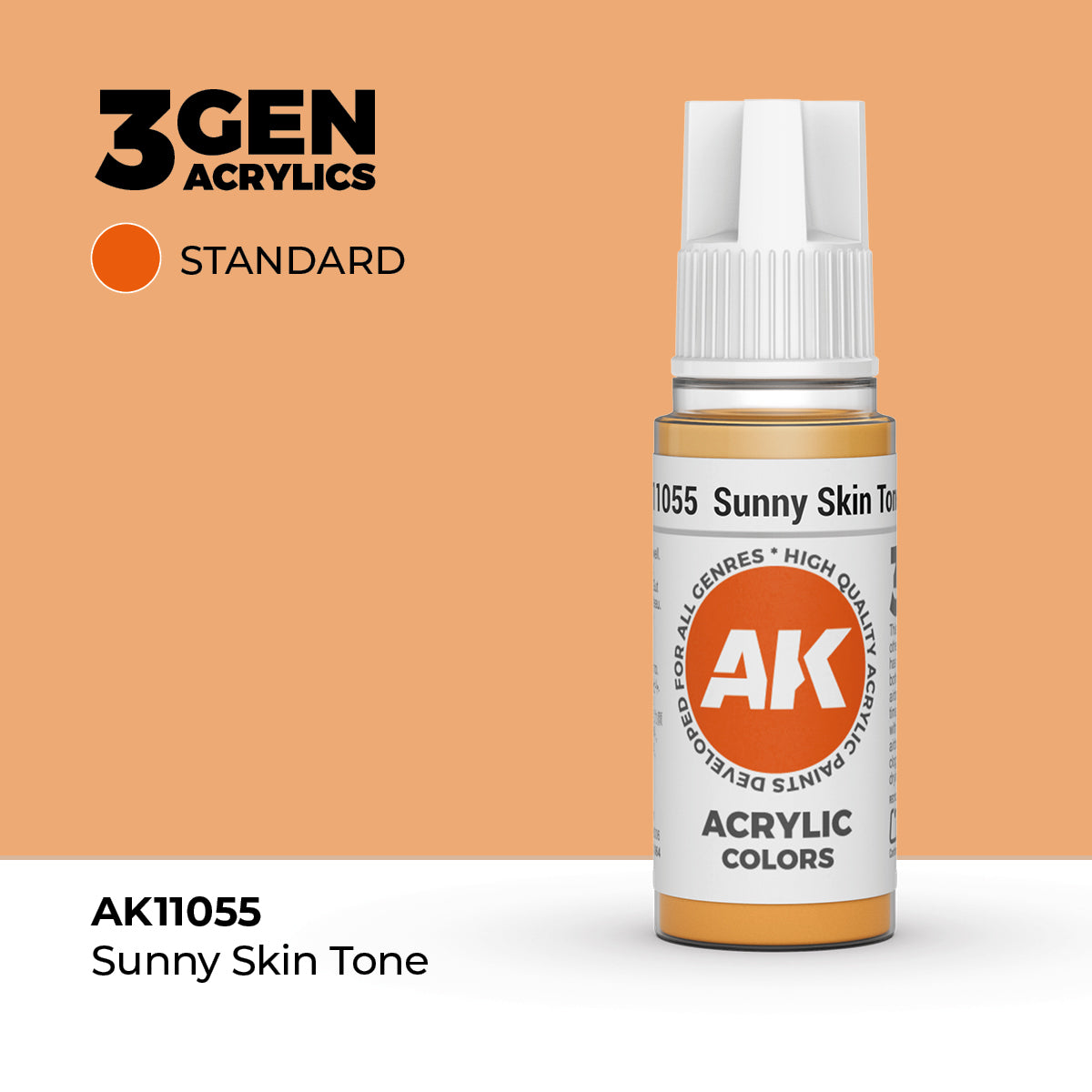 AK Interactive Sunny Skin Tone 17ml - 3rd Gen Akrilna Boja AK11055 - front