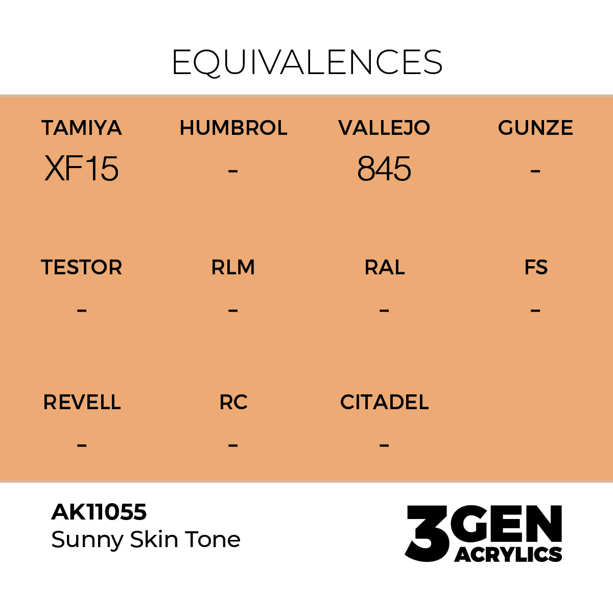 AK Interactive Sunny Skin Tone 17ml - 3rd Gen Akrilna Boja AK11055 - detail