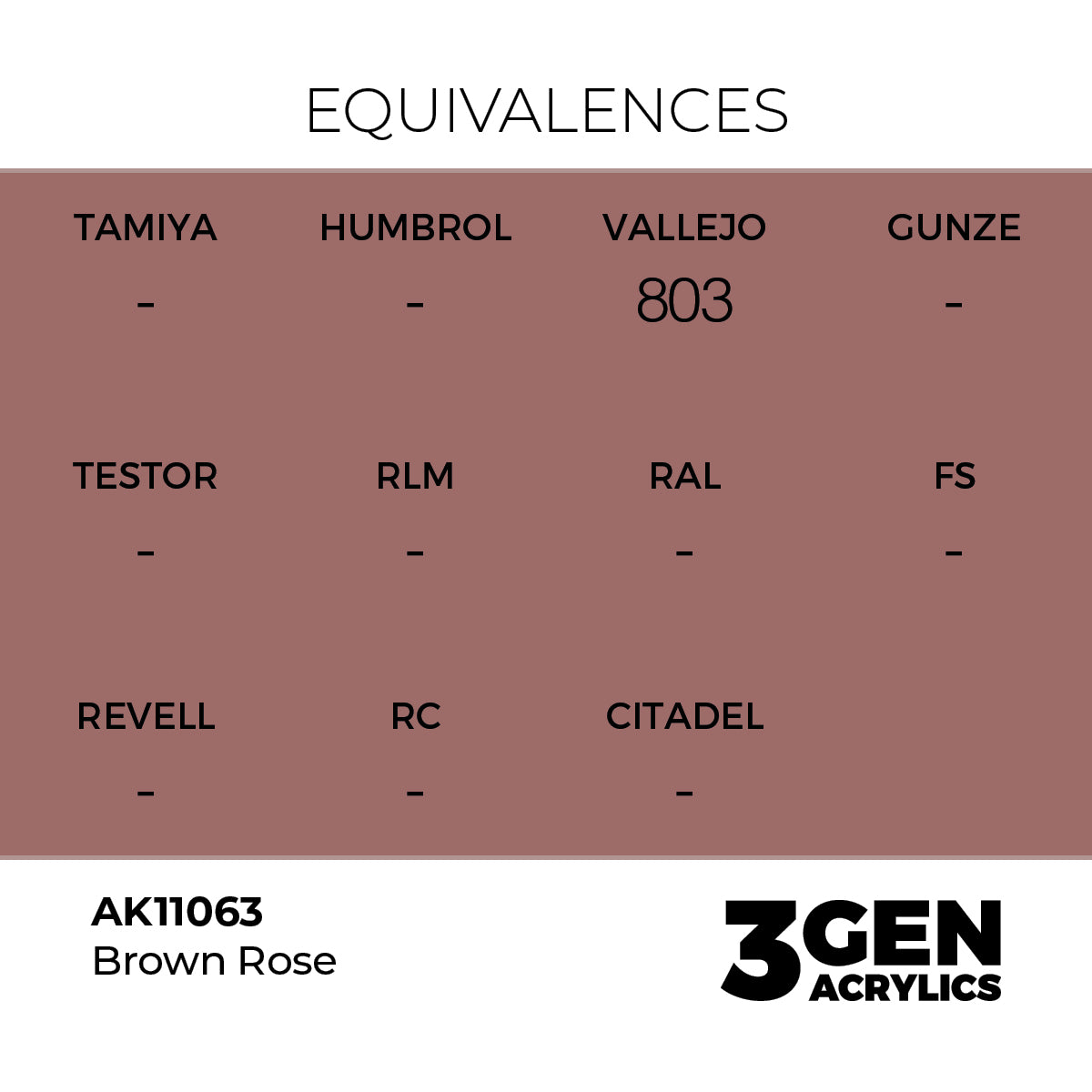 AK Interactive Brown Rose 17ml - 3rd Gen Akrilna Boja AK11063 - detail